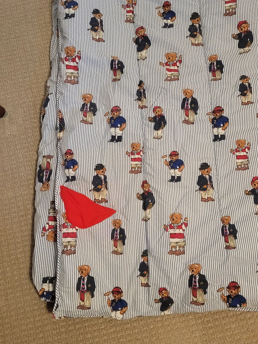 Ralph Lauren Polo Bear Twin Size Comforter